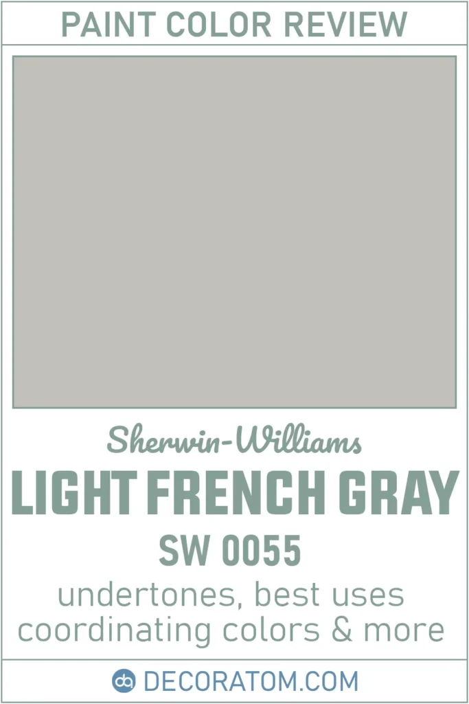 Light French Gray SW 0055 Paint Color Review