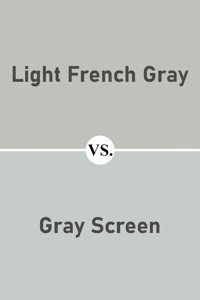 Light French Gray VS Gray Screen