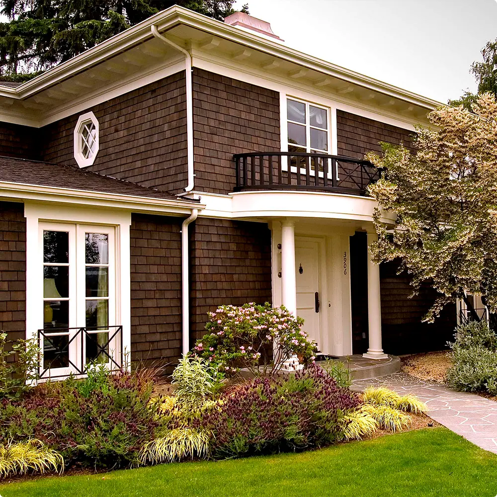 Mocha Brown with Cream Trim