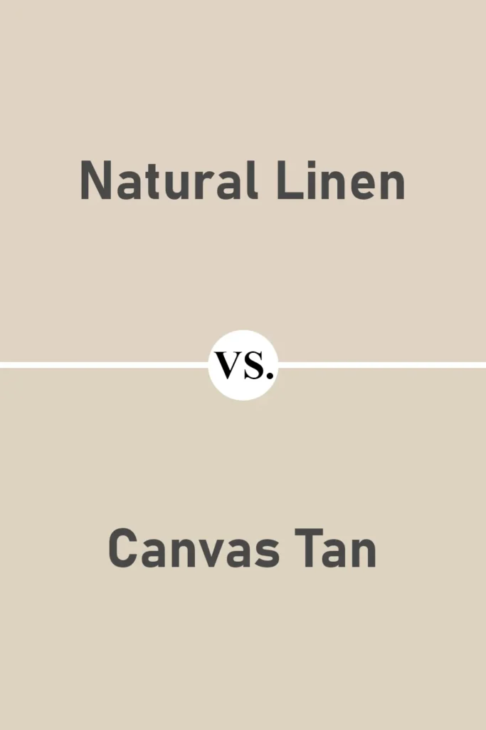 Natural Linen VS Canvas Tan