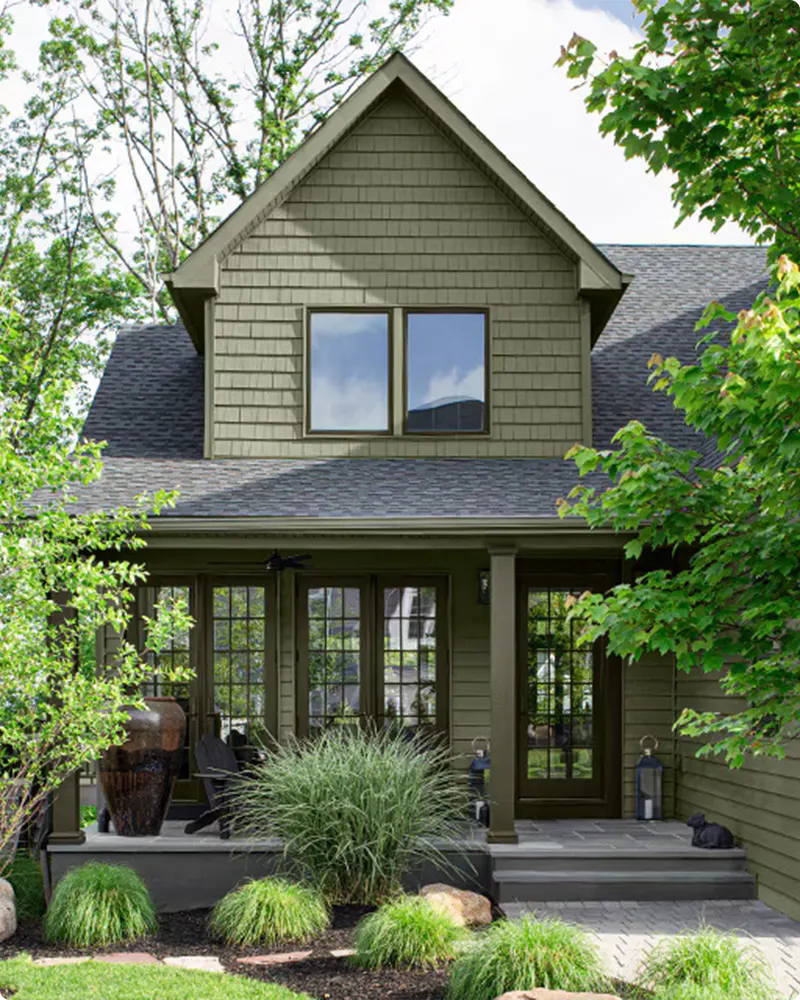 Olive Green House