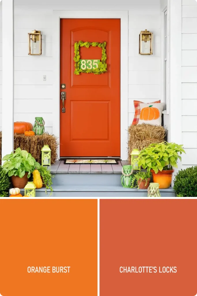 Orange Front Door