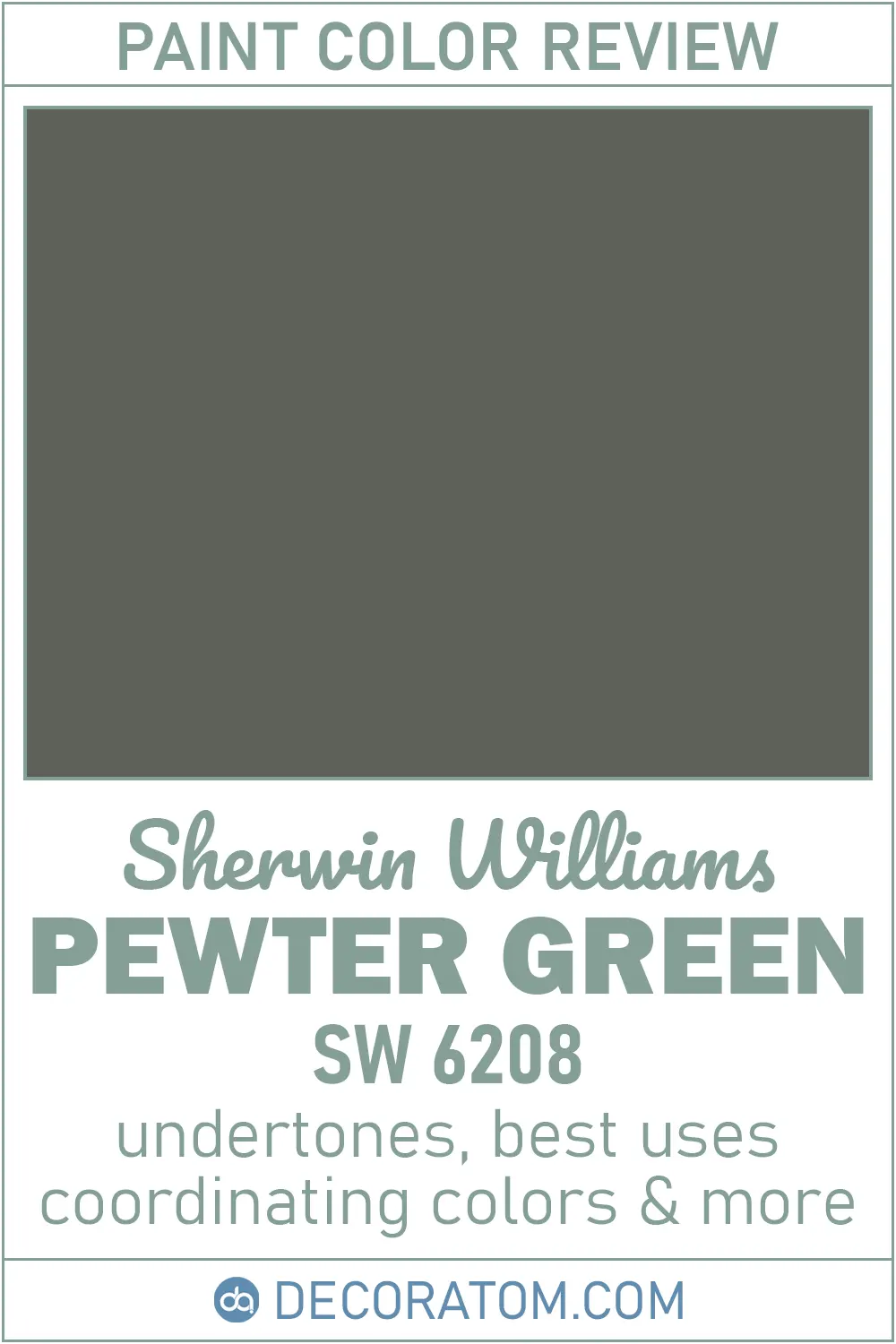 Sherwin-Williams Pewter Green SW 6208 Paint Color Review