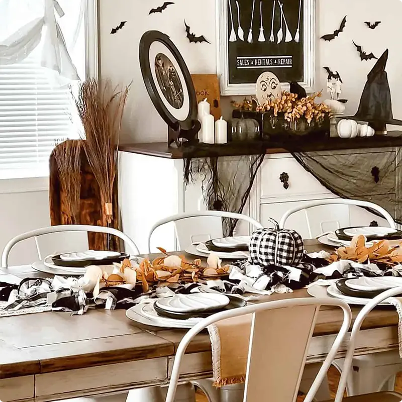 Set a Haunted Farmhouse Tablescape