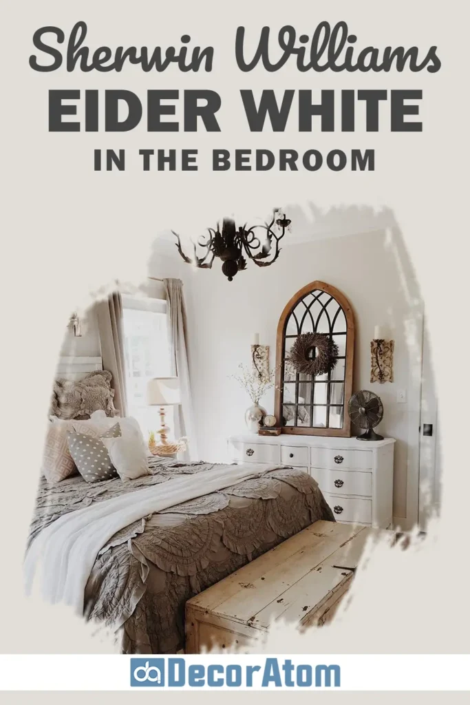 Sherwin Williams Eider White in the Bedroom