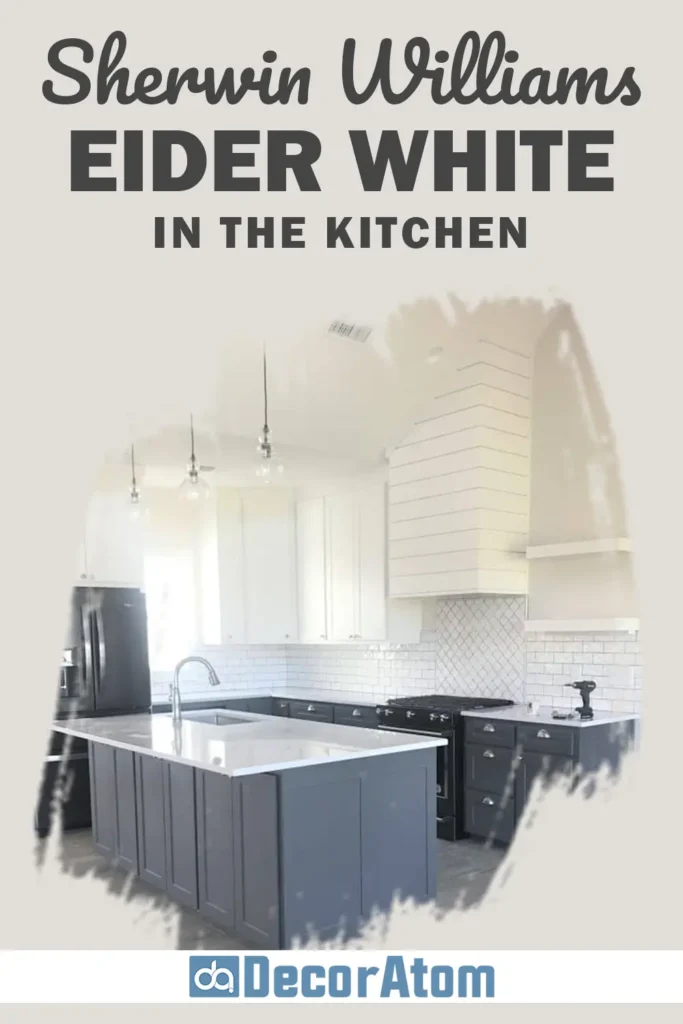 Sherwin Williams Eider White in Kitchen