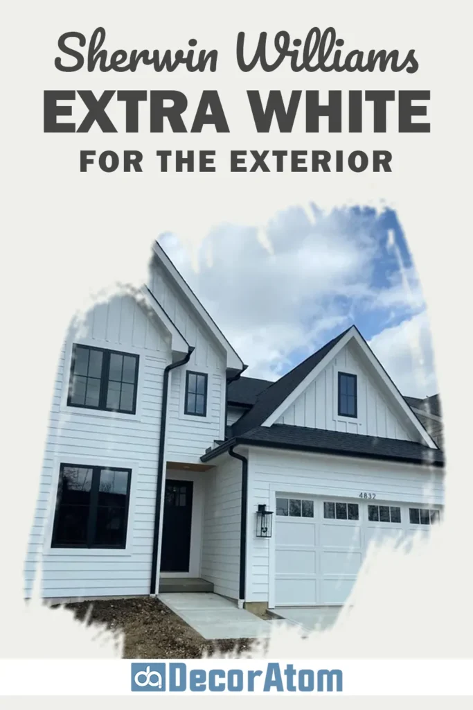 Sherwin Williams Extra White for the Exterior