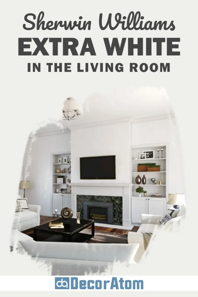 Sherwin Williams Extra White in the Living Room