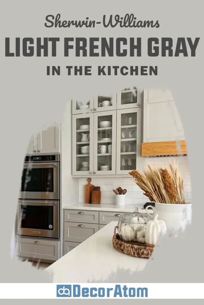 Sherwin Williams Light French Gray in the Kitchen
