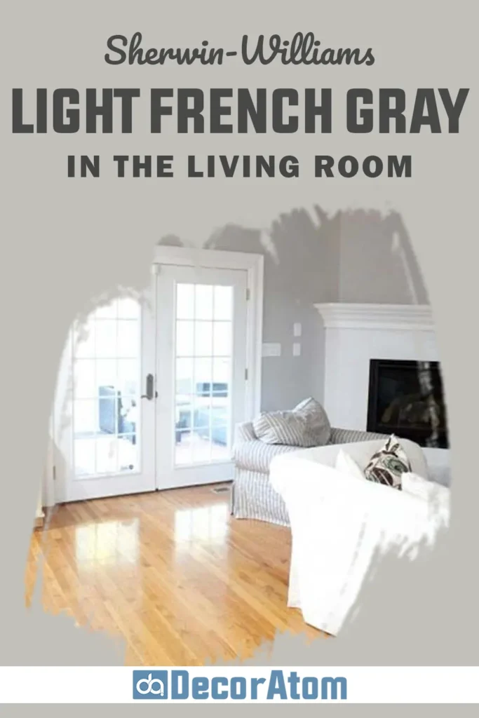 Sherwin Williams Light French Gray in the Living Room