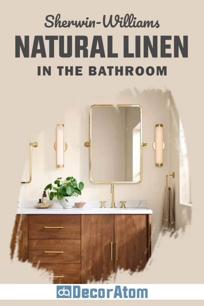 Sherwin Williams Natural Linen in the Bathroom