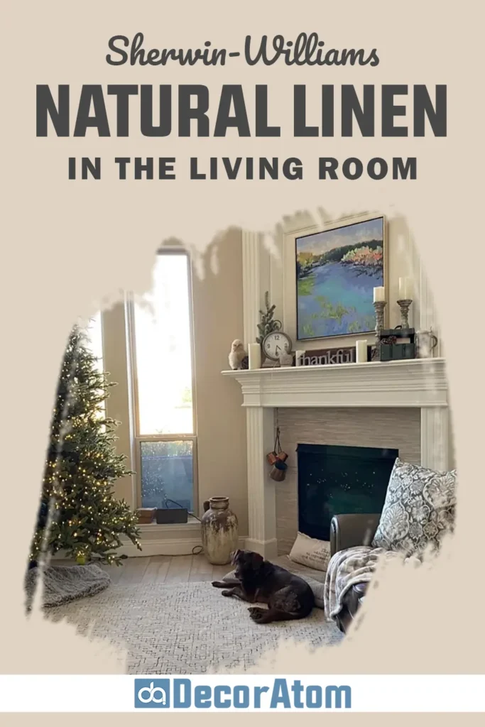 Sherwin Williams Natural Linen in the Living Room