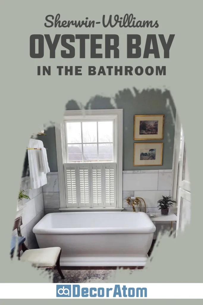 Sherwin Williams Oyster Bay In the Bathroom