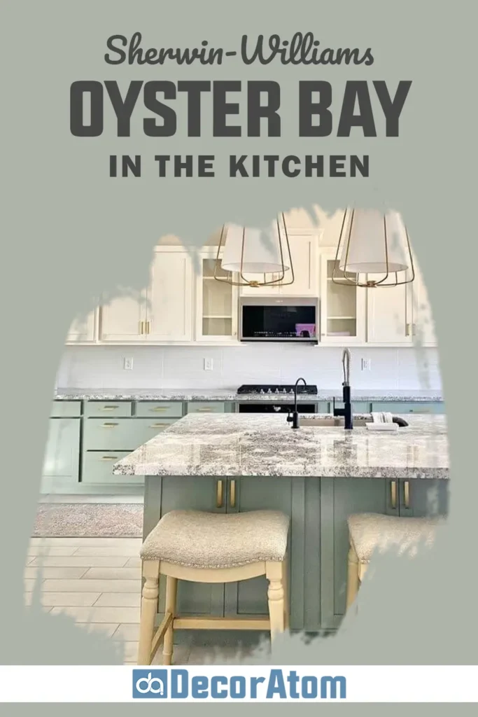Sherwin Williams Oyster Bay in Kitchen