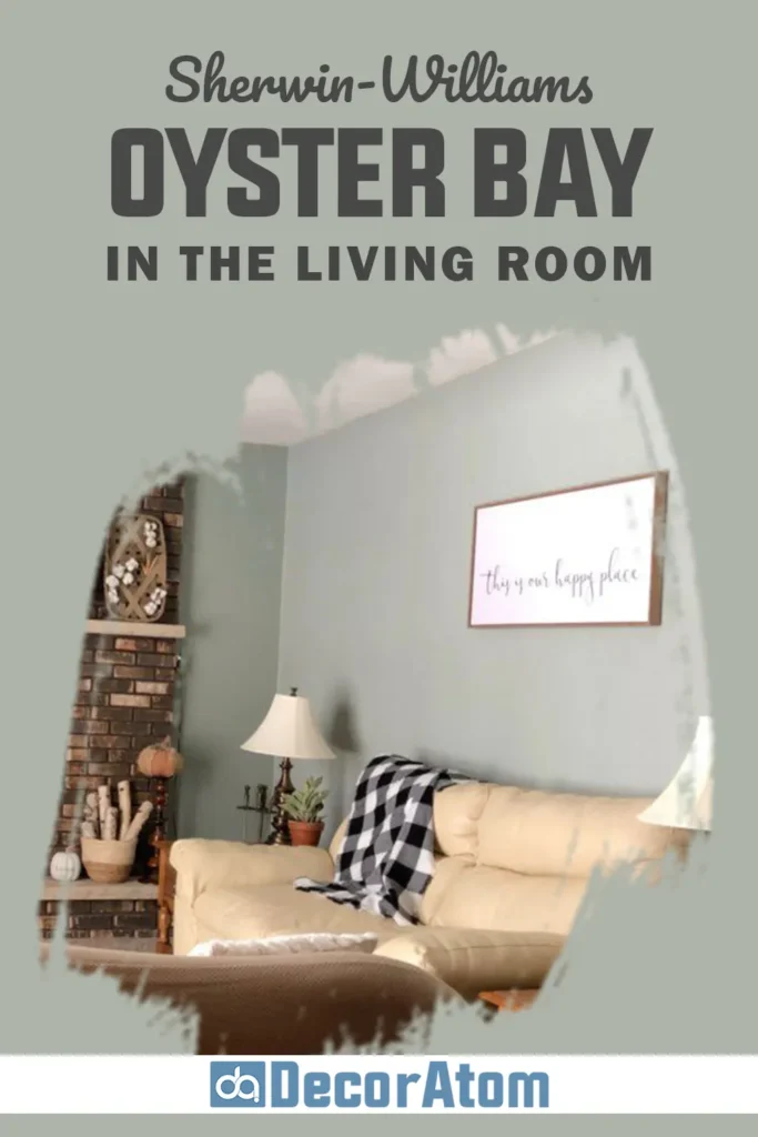 Sherwin Williams Oyster Bay In the Living Room