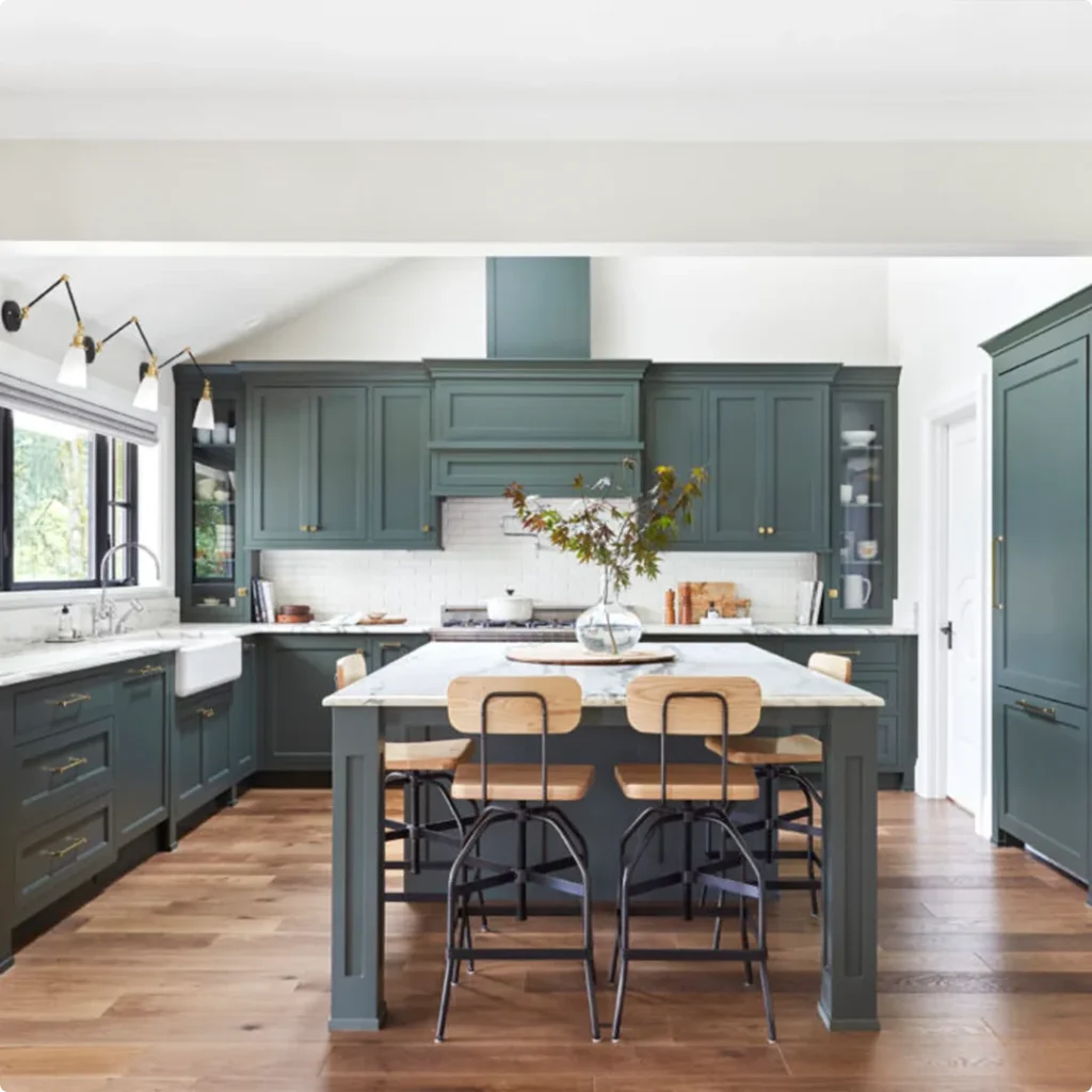 Sherwin Williams Pewter Green Example