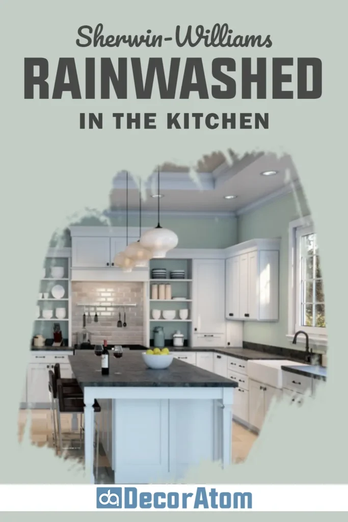 Sherwin Williams Rainwashed in the Kitchen