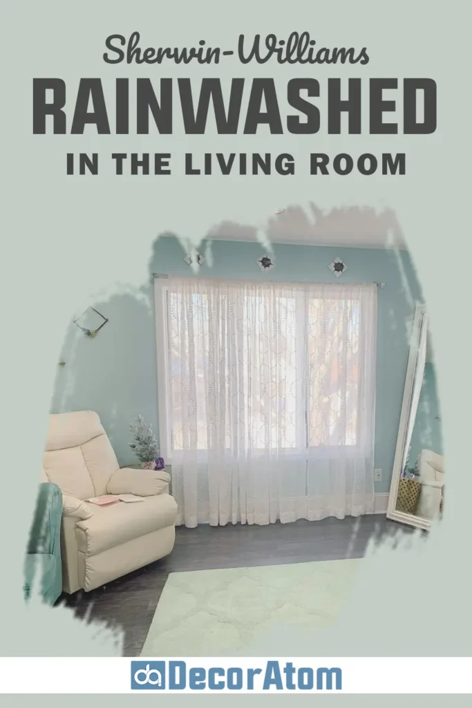 Sherwin Williams Rainwashed in the Living Room
