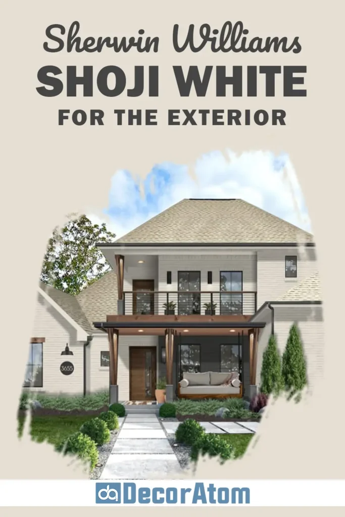 Sherwin Williams Shoji White for the Exterior