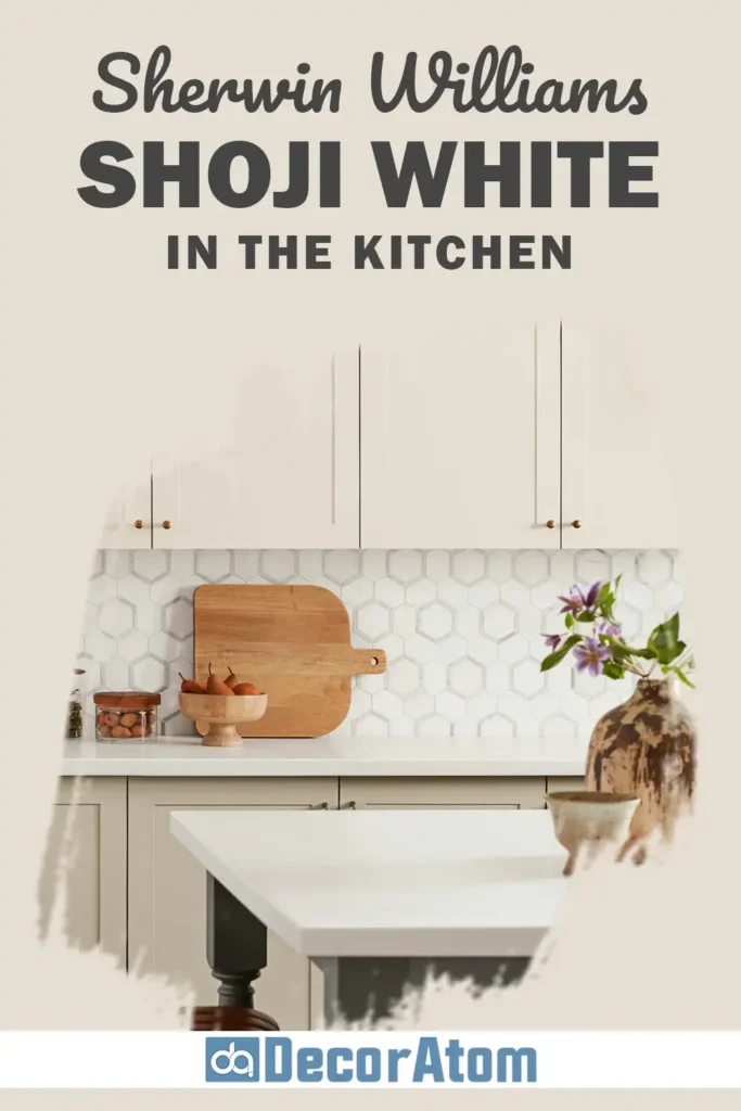 Sherwin Williams Shoji White in the Kitchen