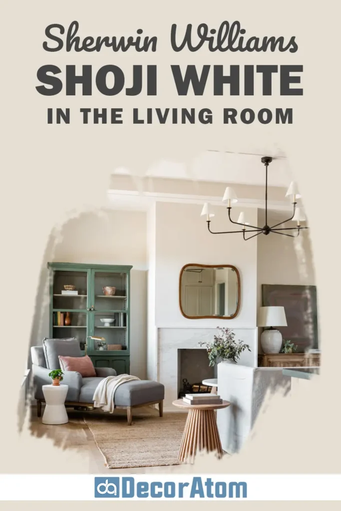 Sherwin Williams Shoji White in the Living Room