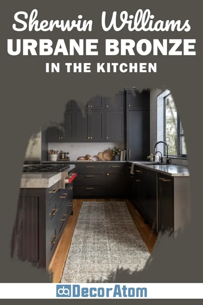 Sherwin Williams Urbane Bronze in the Kitchen