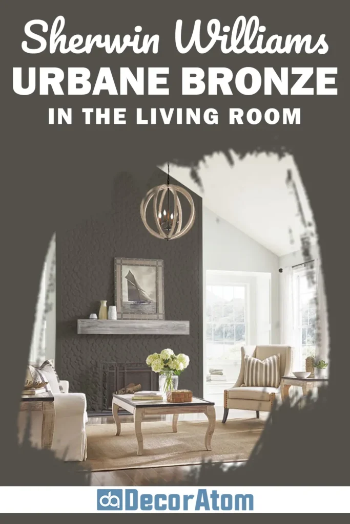 Sherwin Williams Urbane Bronze in the Living Room