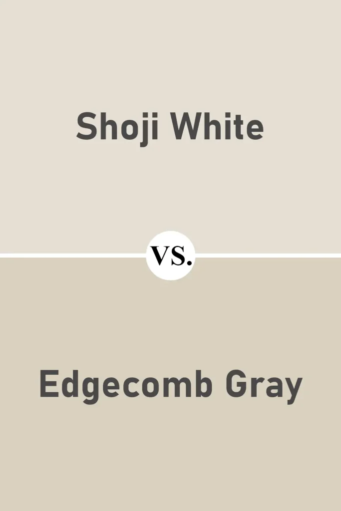 Shoji White VS Edgecomb Gray