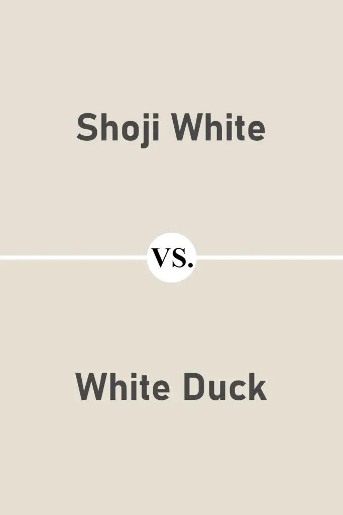 Shoji White VS White Duck