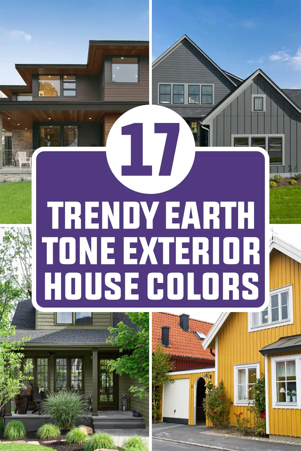 Trendy Earth Tone Exterior House Colors