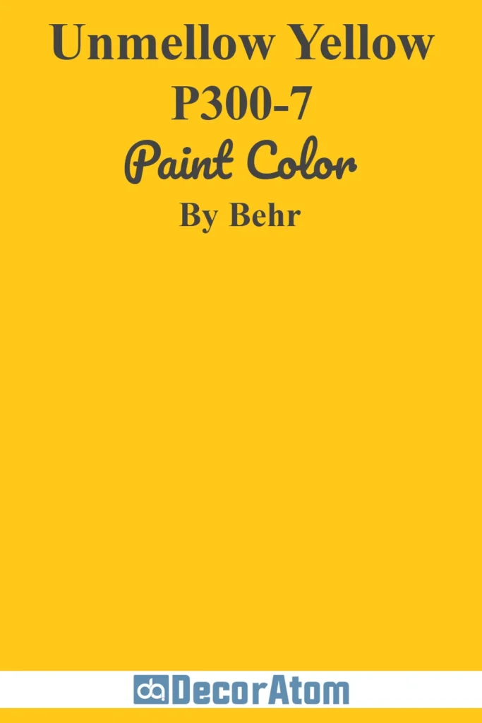 Unmellow Yellow