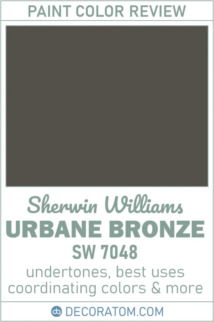 Sherwin-Williams Urbane Bronze SW 7048 Paint Color Review