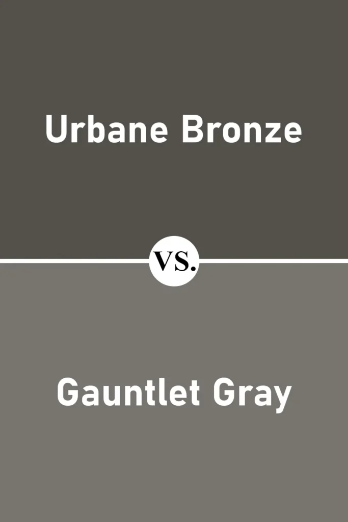 Urbane Bronze VS Gauntlet Gray