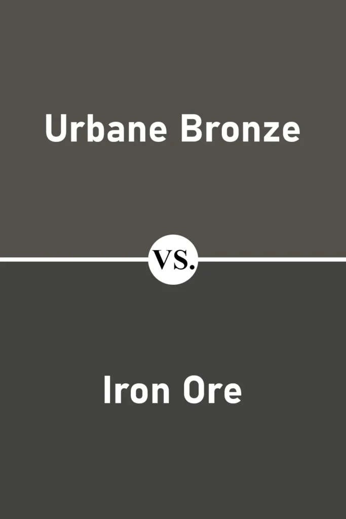 Urbane Bronze VS Iron Ore