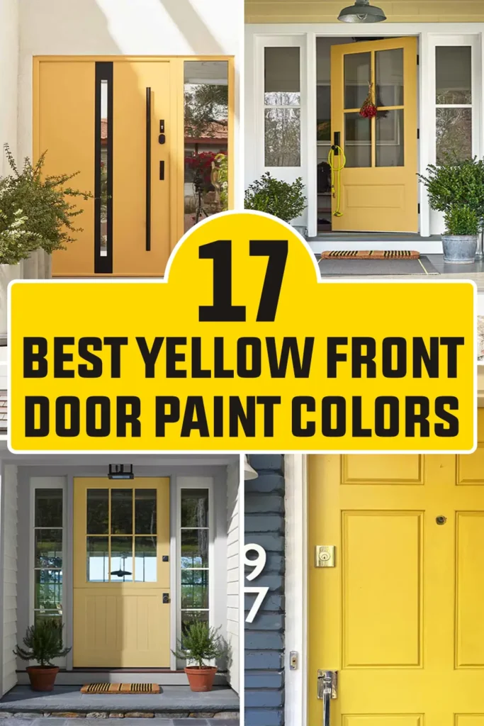 Yellow Front Door Paint Colors