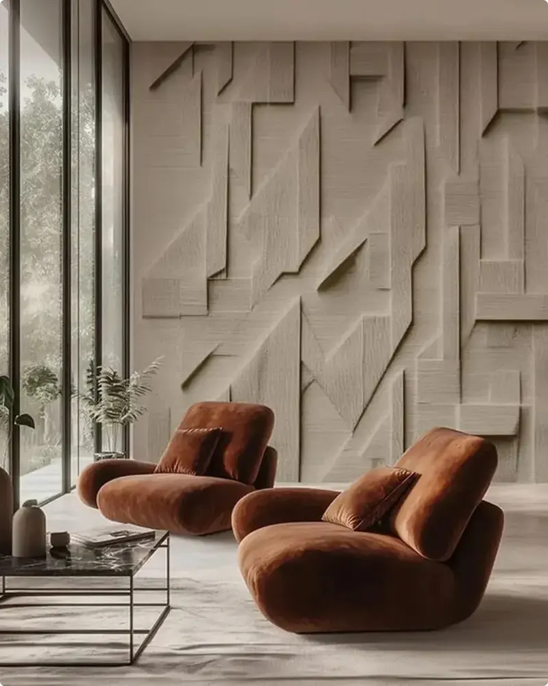 Accent Wall With Warm Neutrals