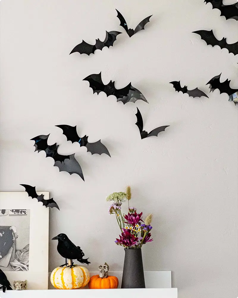Add Subtle Bats or Crows to Your Walls
