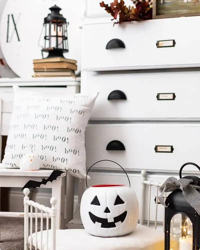 Add a Spooky BOO to Your Pillow