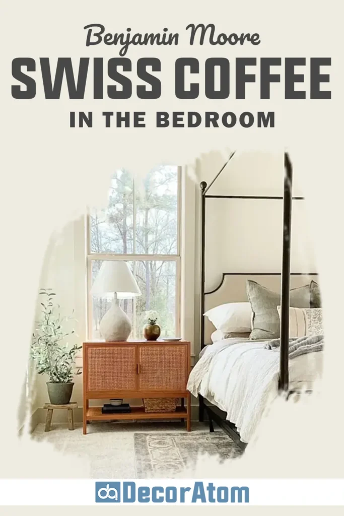 Benjamin Moore Swiss Coffee in the Bedroom