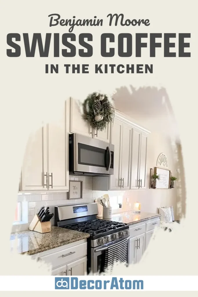 Benjamin Moore Swiss Coffee in the Kitchen