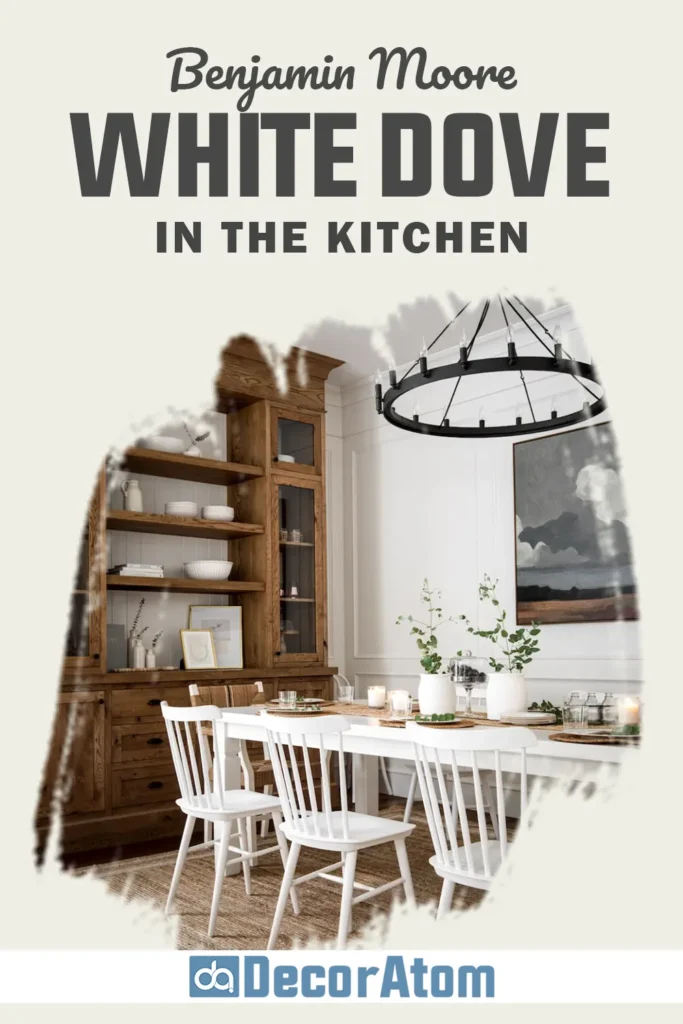 Benjamin Moore White Dove in the Kitchen