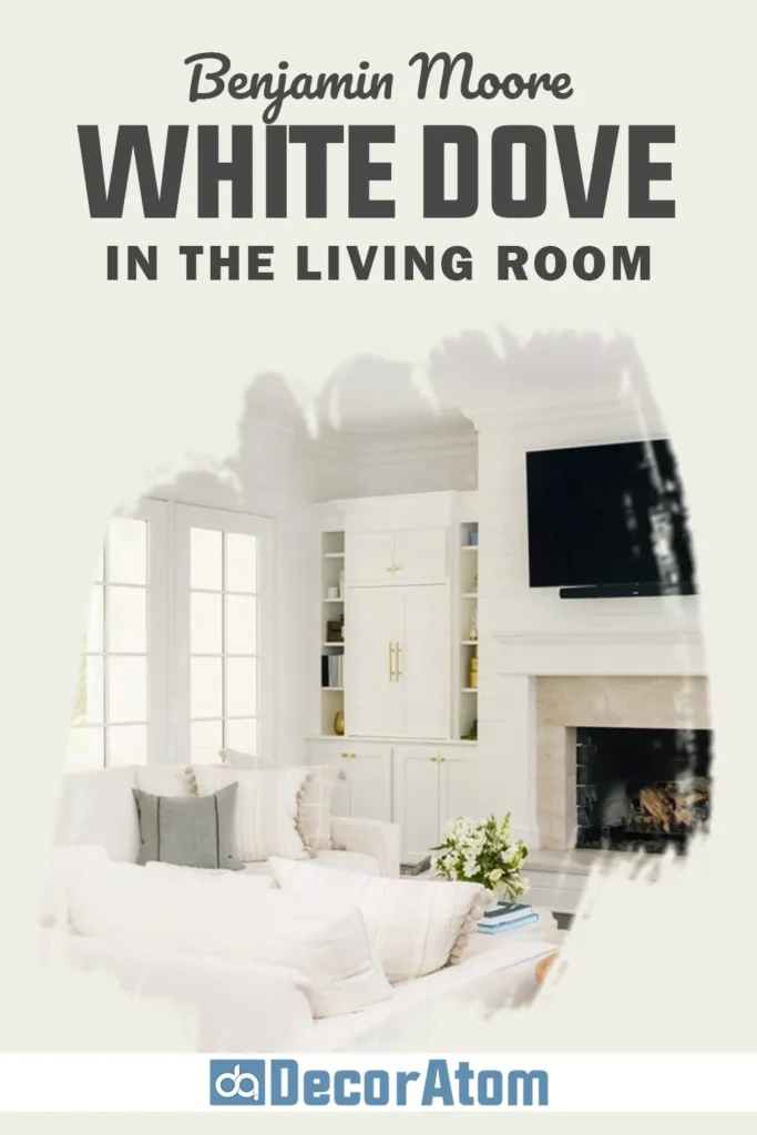 Benjamin Moore White Dove in the Living Room
