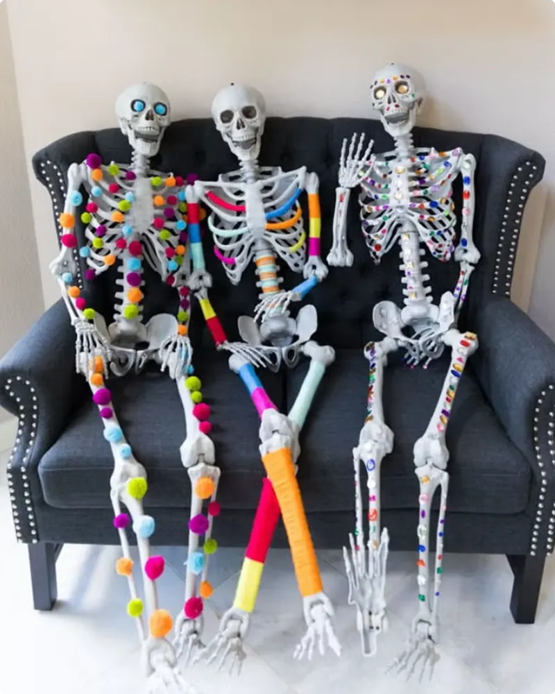 Colorful Skeletons to Brighten Up Halloween