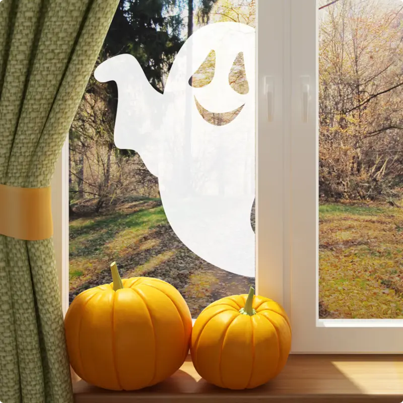 Cute and Creepy Halloween Ghost Decals