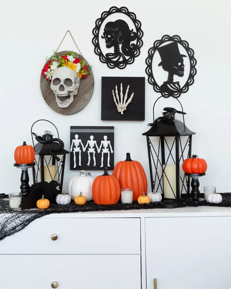 Eerie Spooky Gallery Wall to Set the Halloween Mood