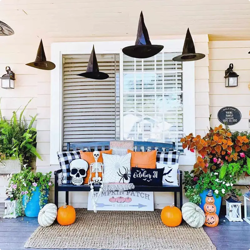 Magical Floating Witches’ Hats Dancing in Your Windows