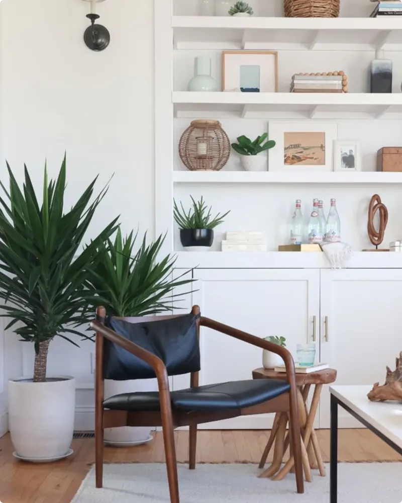 Minimalist Bookshelf With Personal Touches