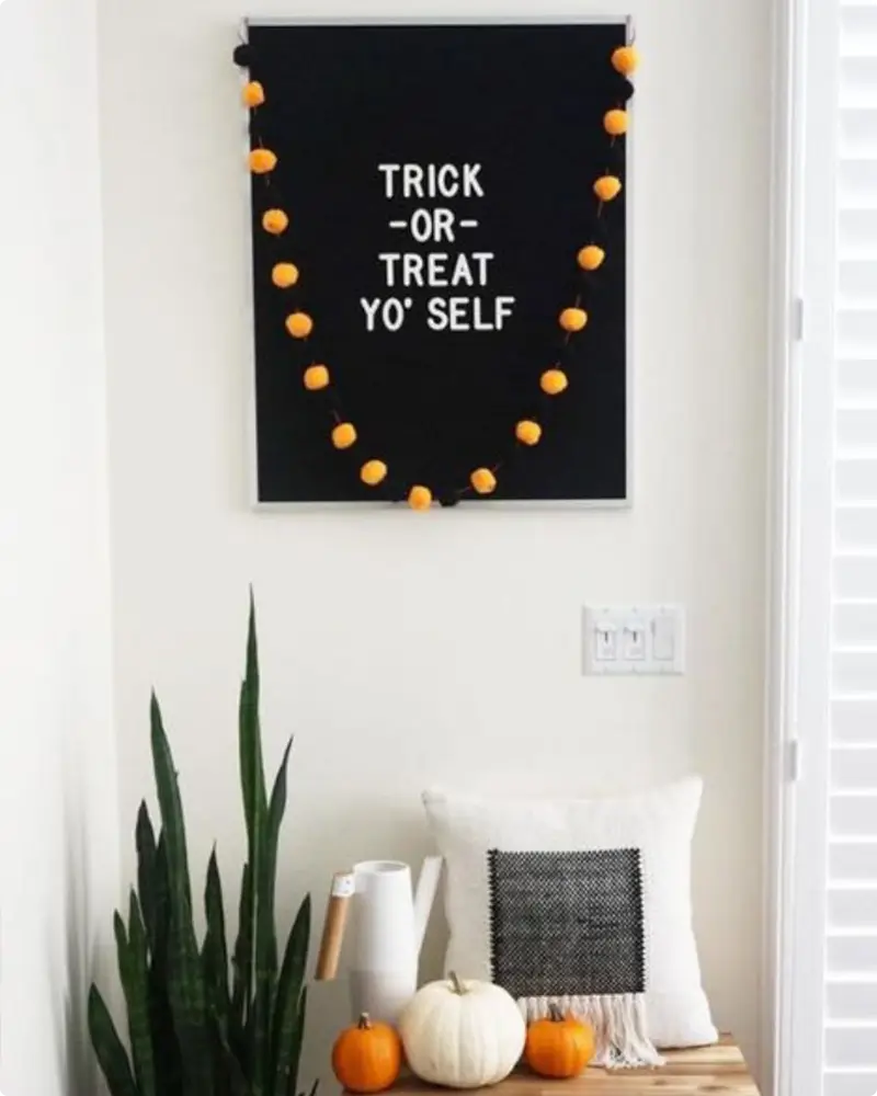 Swap Out the Letterboard Quote for Something Halloweeny