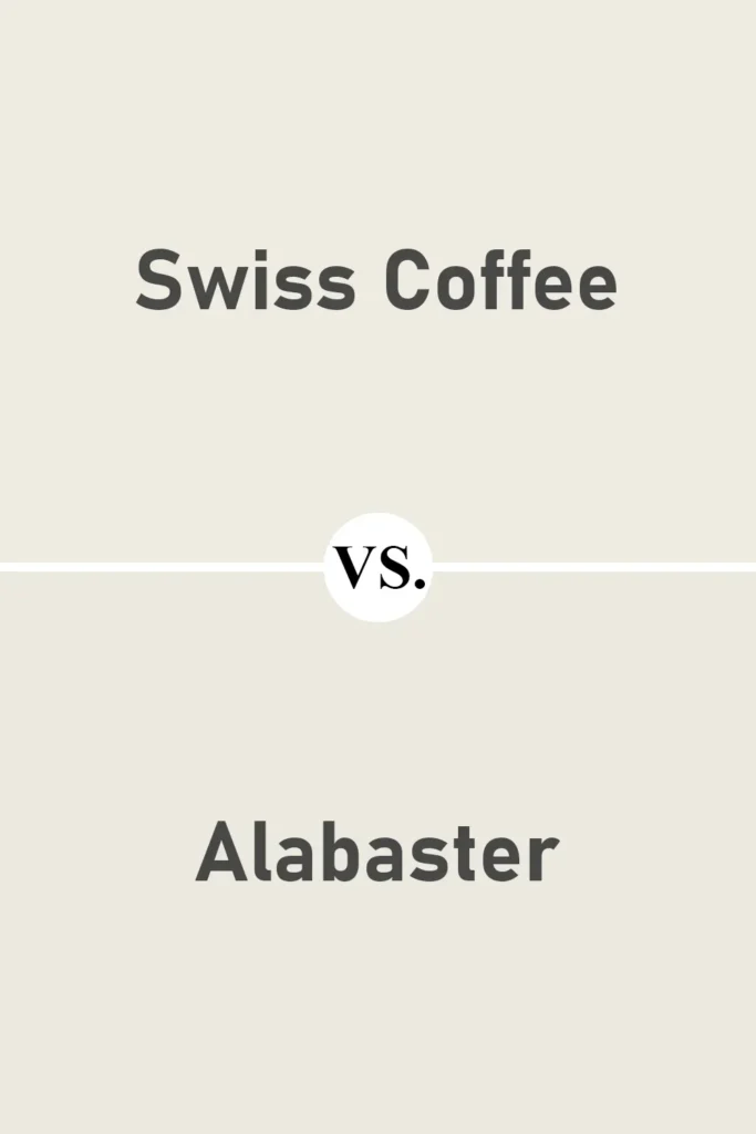 Swiss Coffee VS Alabaster