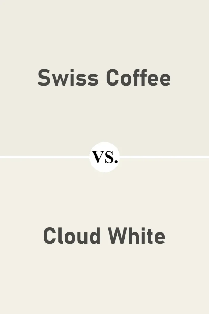 Swiss Coffee VS Cloud White